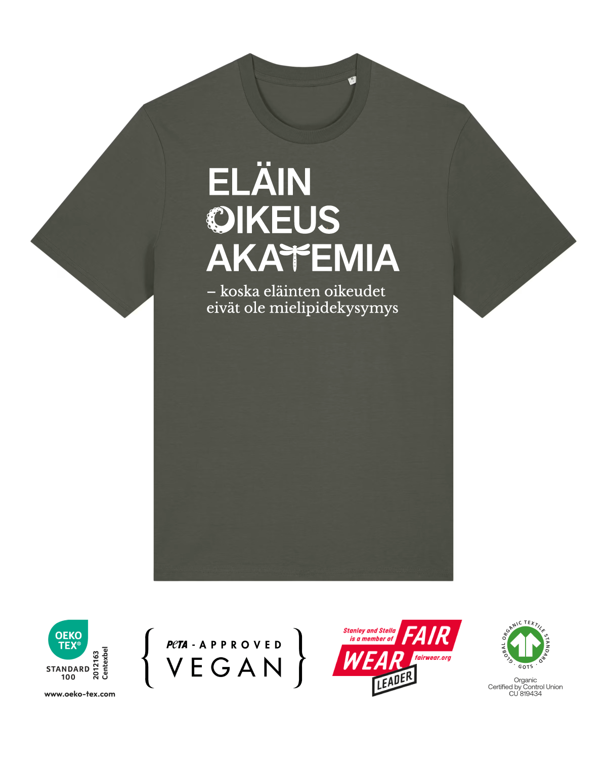 T-paita – eläinten oikeudet eivät ole mielipidekysymys - Image 2